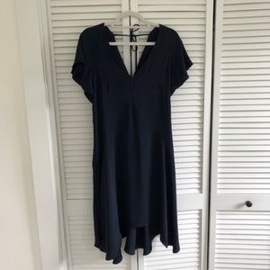 Veronica Maine Navy tie back dress